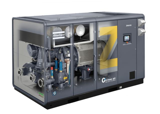 Oil-free water cooled screw compressor with Variable Speed Drive